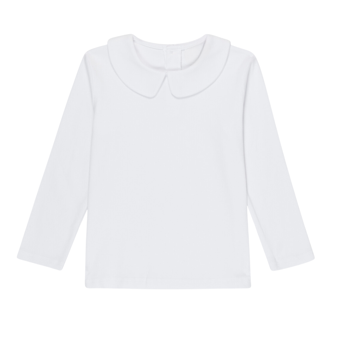 Long Sleeve Peter Pan Collar Shirt