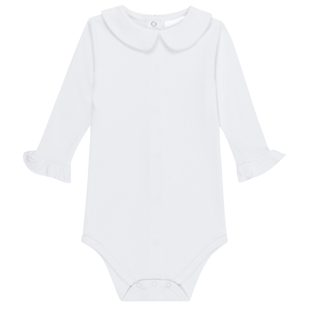 Long Sleeve Ruffle Peter Pan Onesie