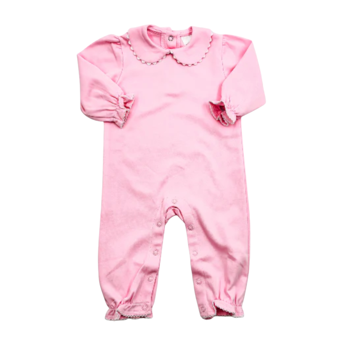 Long Sleeve Ric Rac Collar Romper