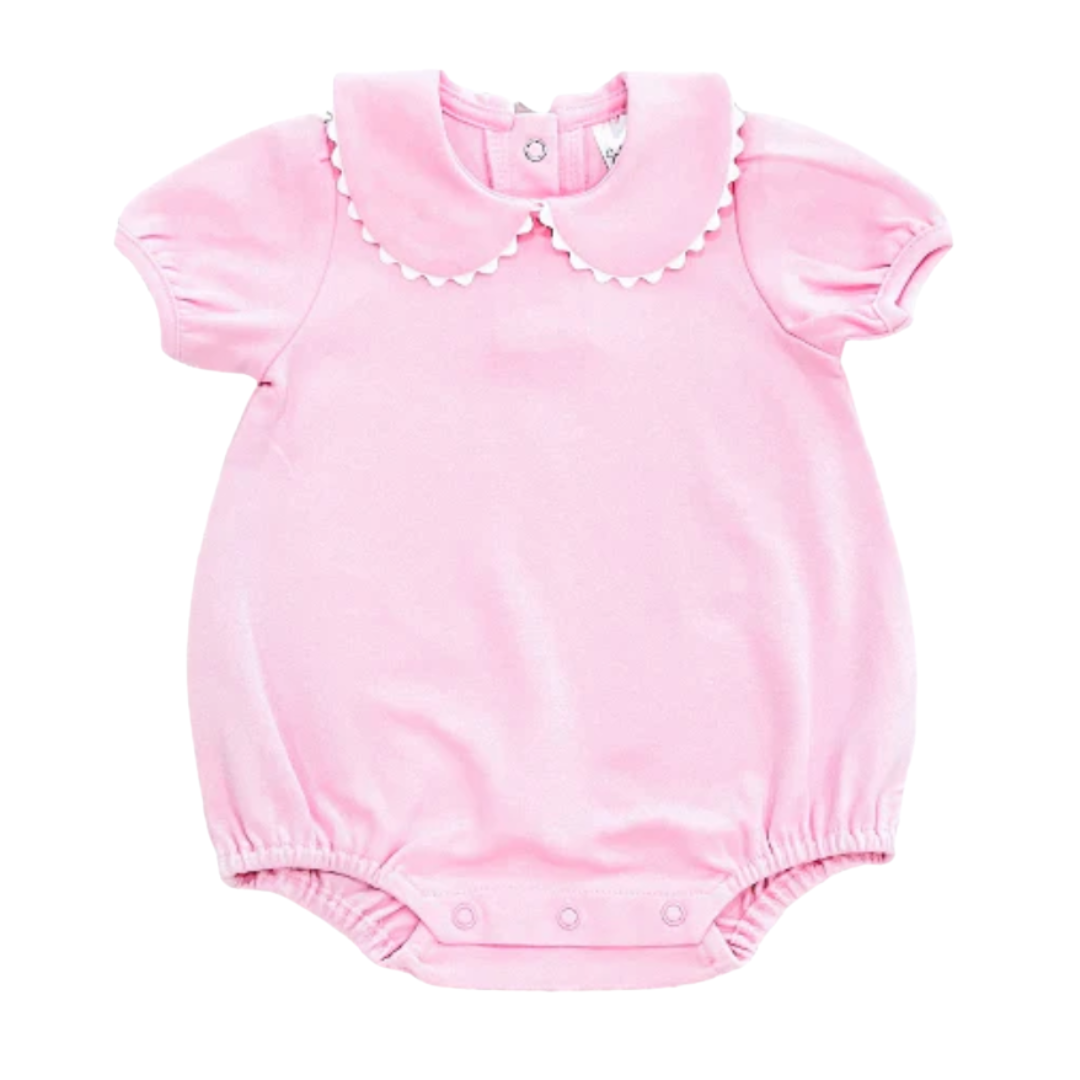 Golf Short Sleeve Ric Rac Collar Bubble