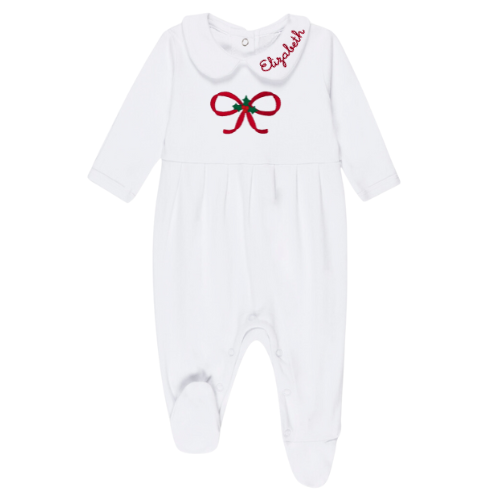Christmas Infant Peter Pan Collar Pajamas
