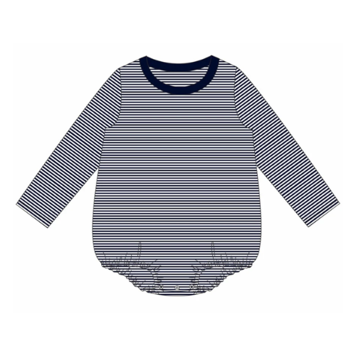 Fall Long Sleeve Stripe Tshirt Bubble
