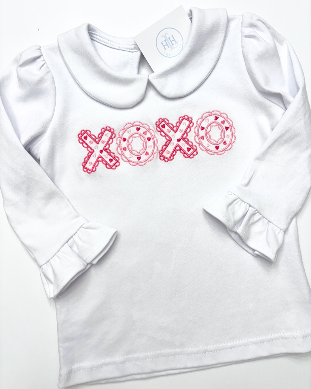 Ready to Ship- Long Sleeve Peter Pan XOXO