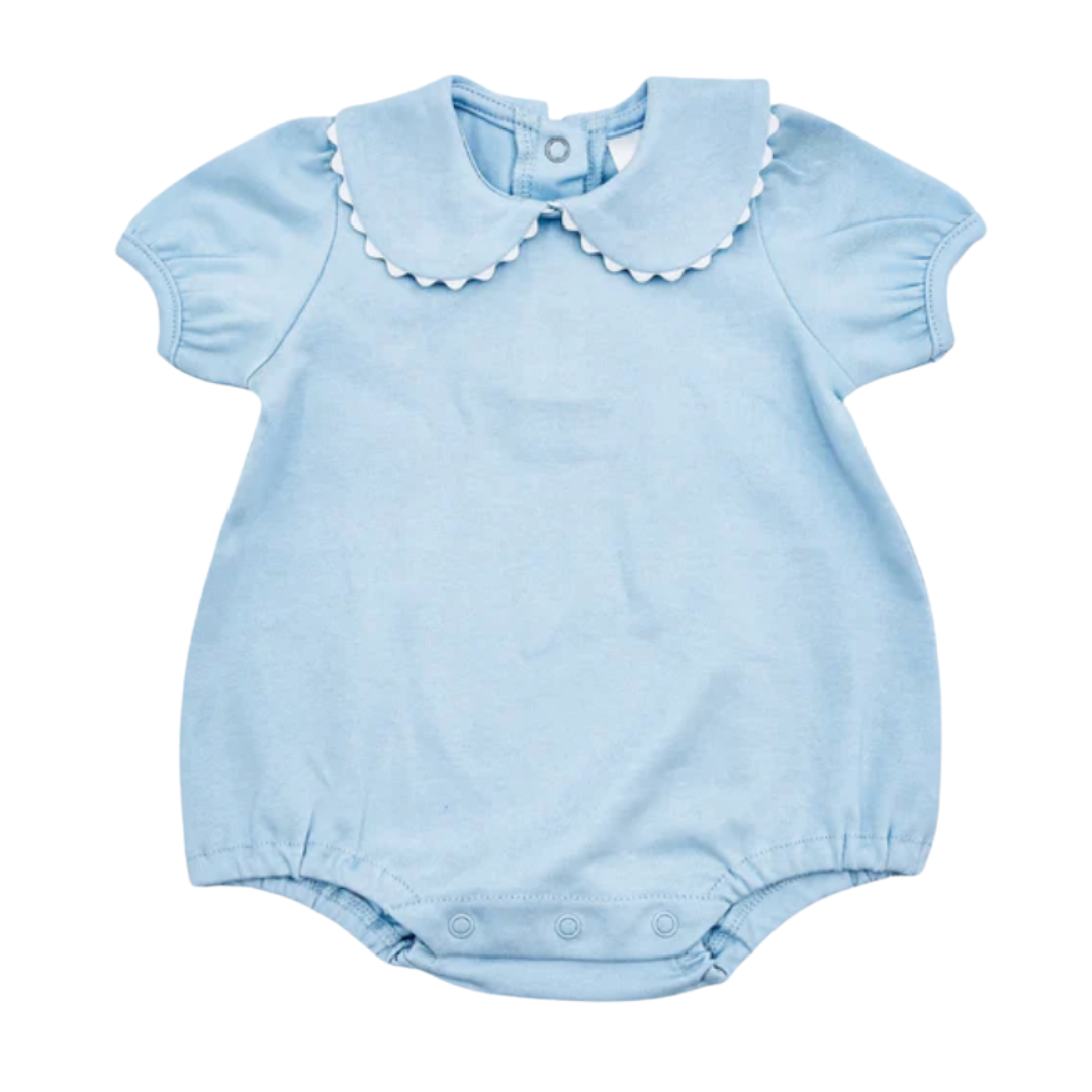 Patriotic Short Sleeve Ric Rac Collar Bubble