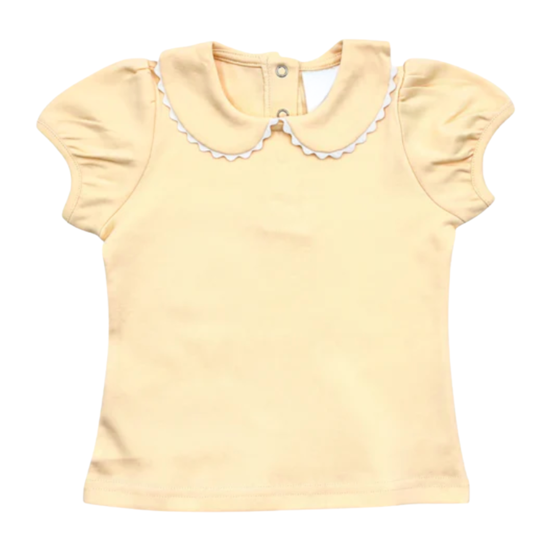 Summer Short Sleeve Ric Rac Collar Shirt