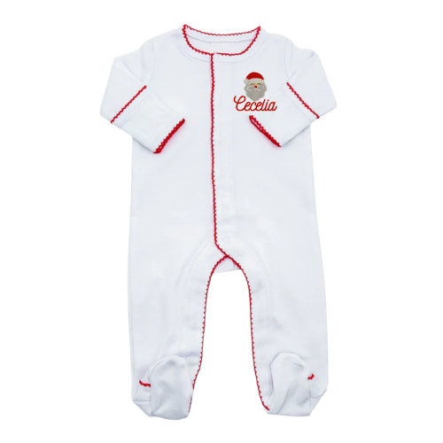 Christmas Picot Trim Pajamas