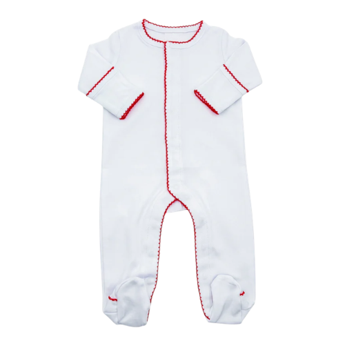 Christmas Picot Trim Pajamas