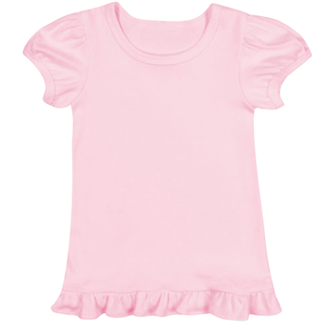 Puff Sleeve Ruffle Toddler Tee