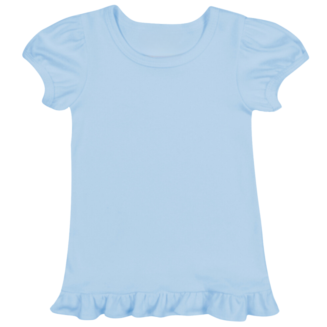 Puff Sleeve Ruffle Toddler Tee