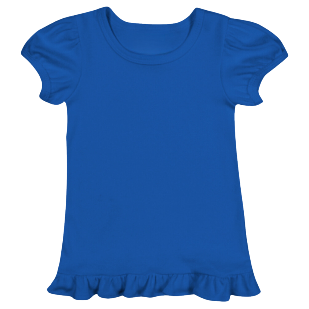 Puff Sleeve Ruffle Toddler Tee