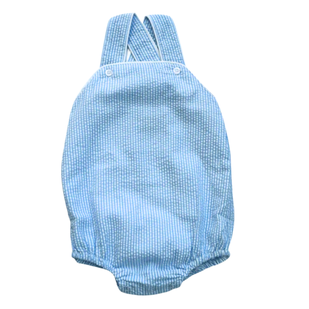 Summer Seersucker Sunsuit