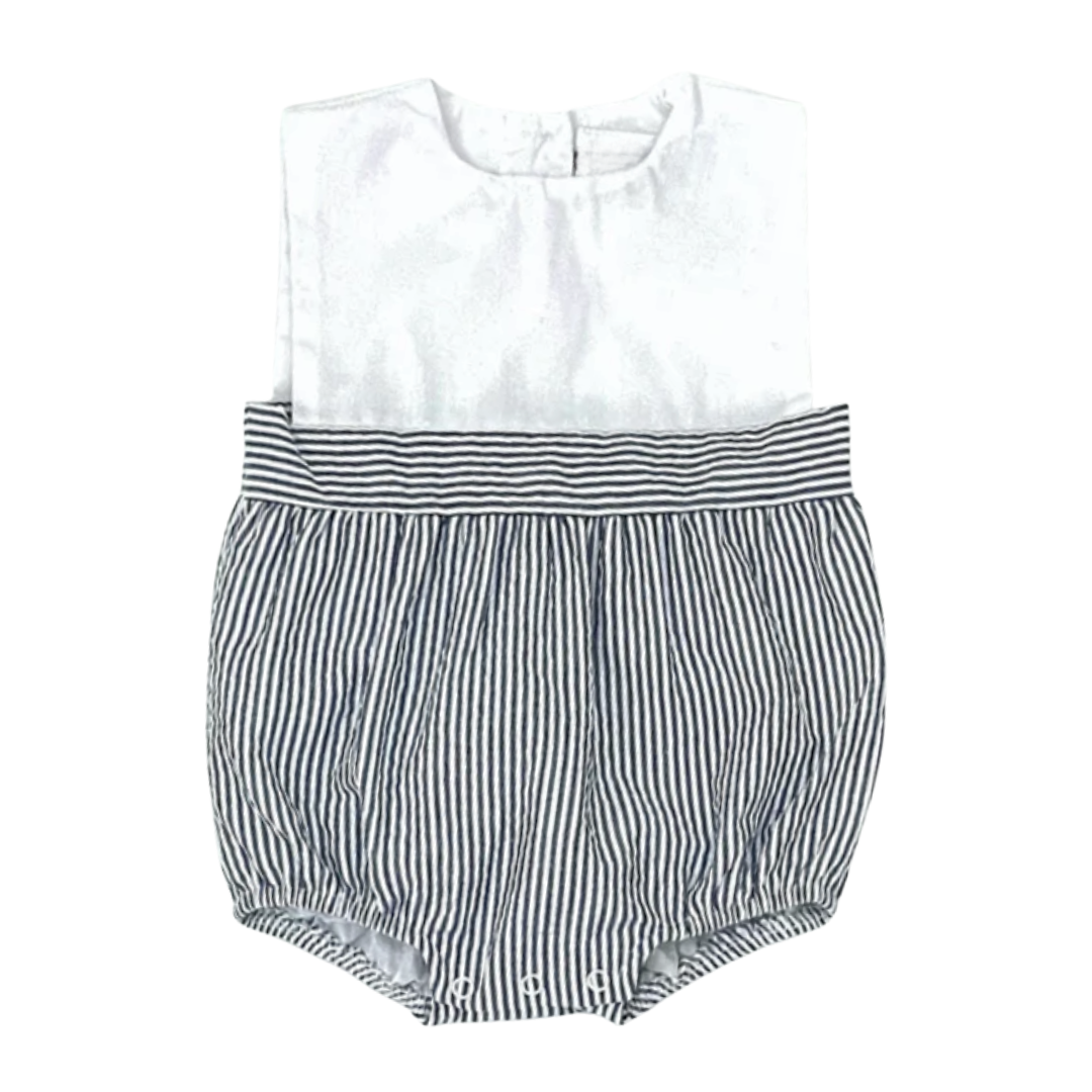 White Top/ Gingham Bottom Bubble