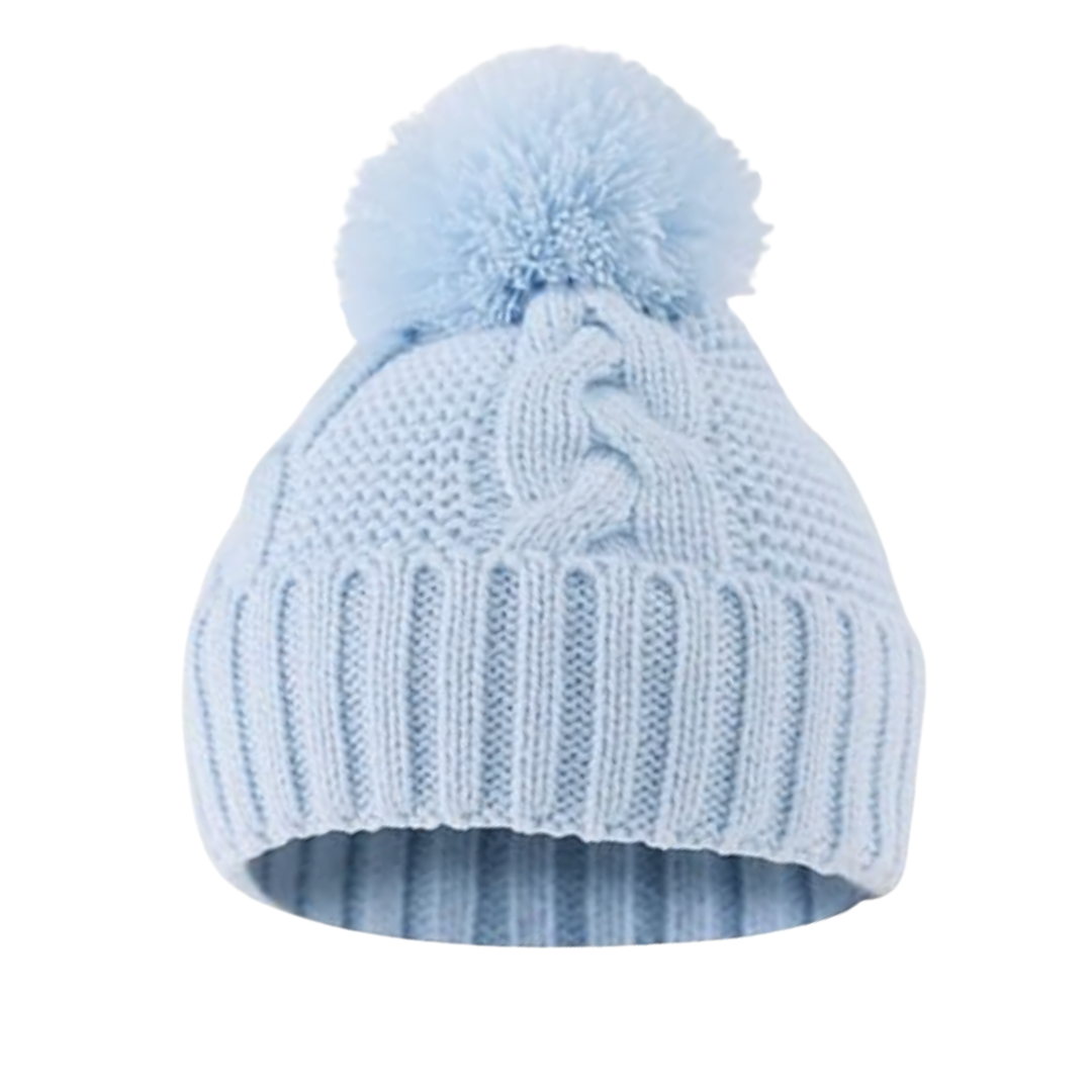 Cable Knit Pom Hat