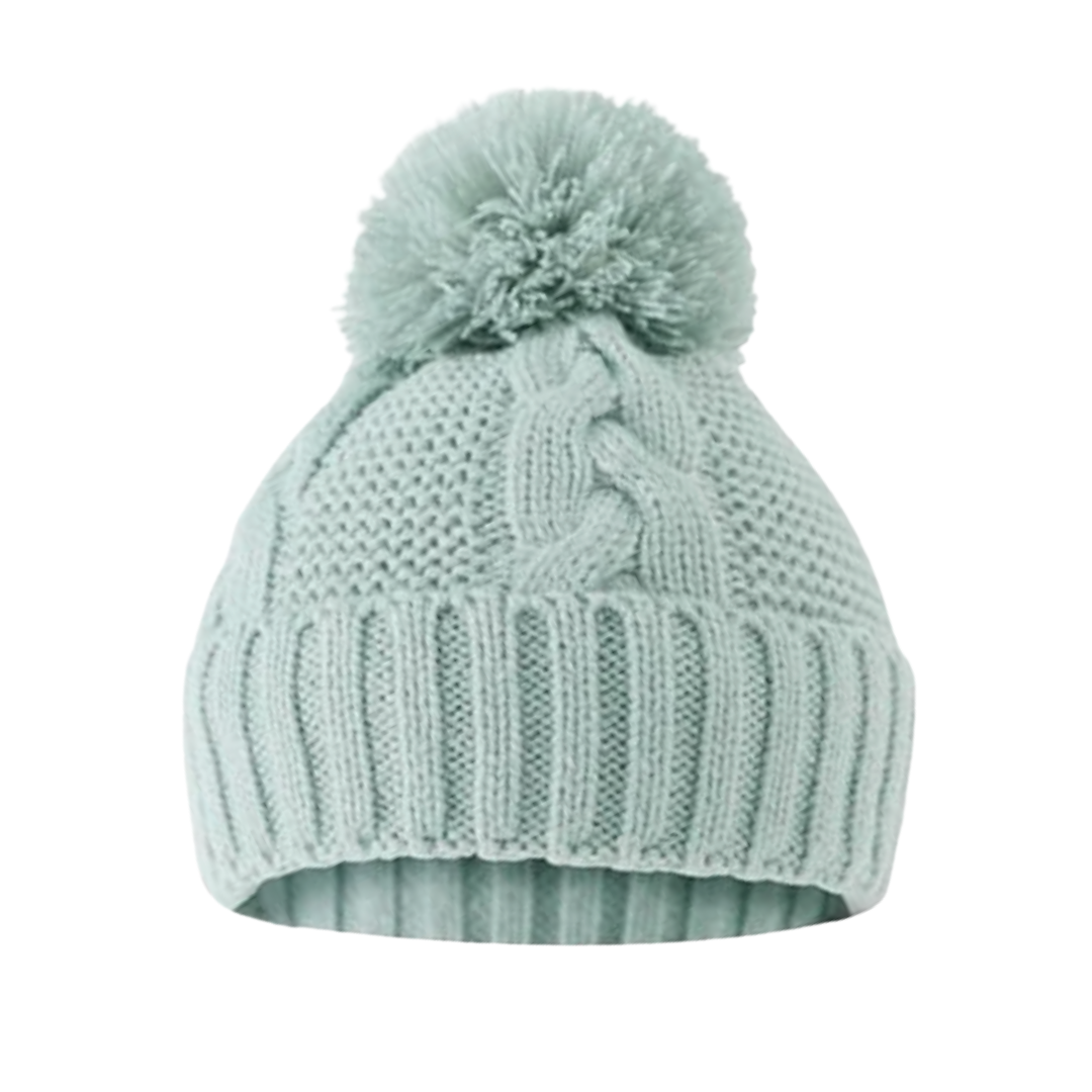 Cable Knit Pom Hat