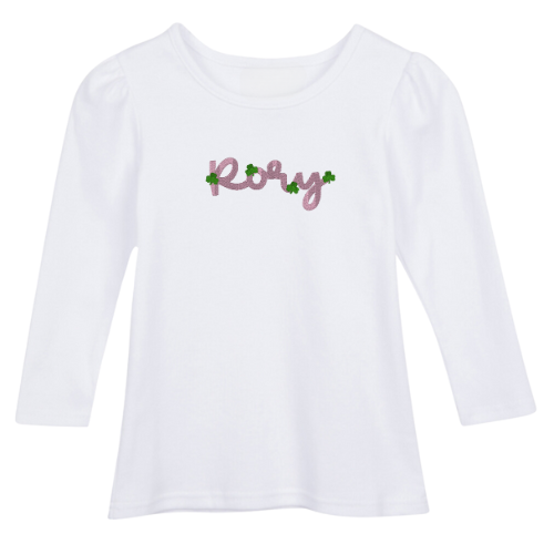 St. Patrick's Day Long Sleeve Puff Sleeve Tee