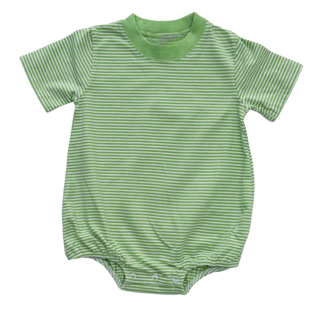 Knit Striped Short Sleeve Tshirt Bubble