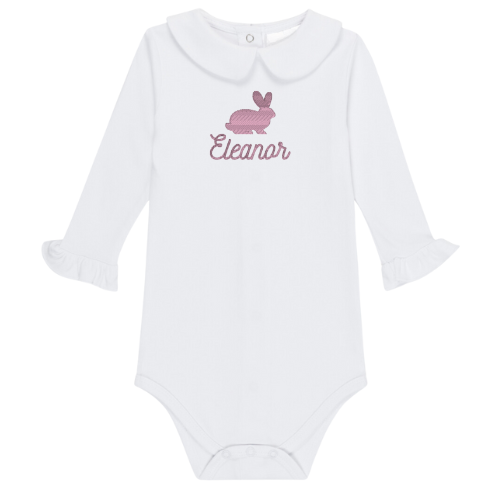 Easter Long Sleeve Ruffle Peter Pan Onesie