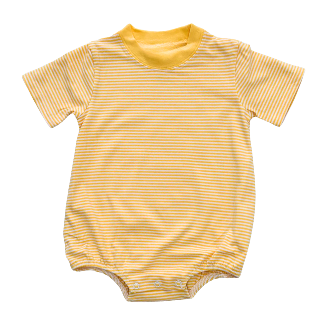 Knit Striped Short Sleeve Tshirt Bubble