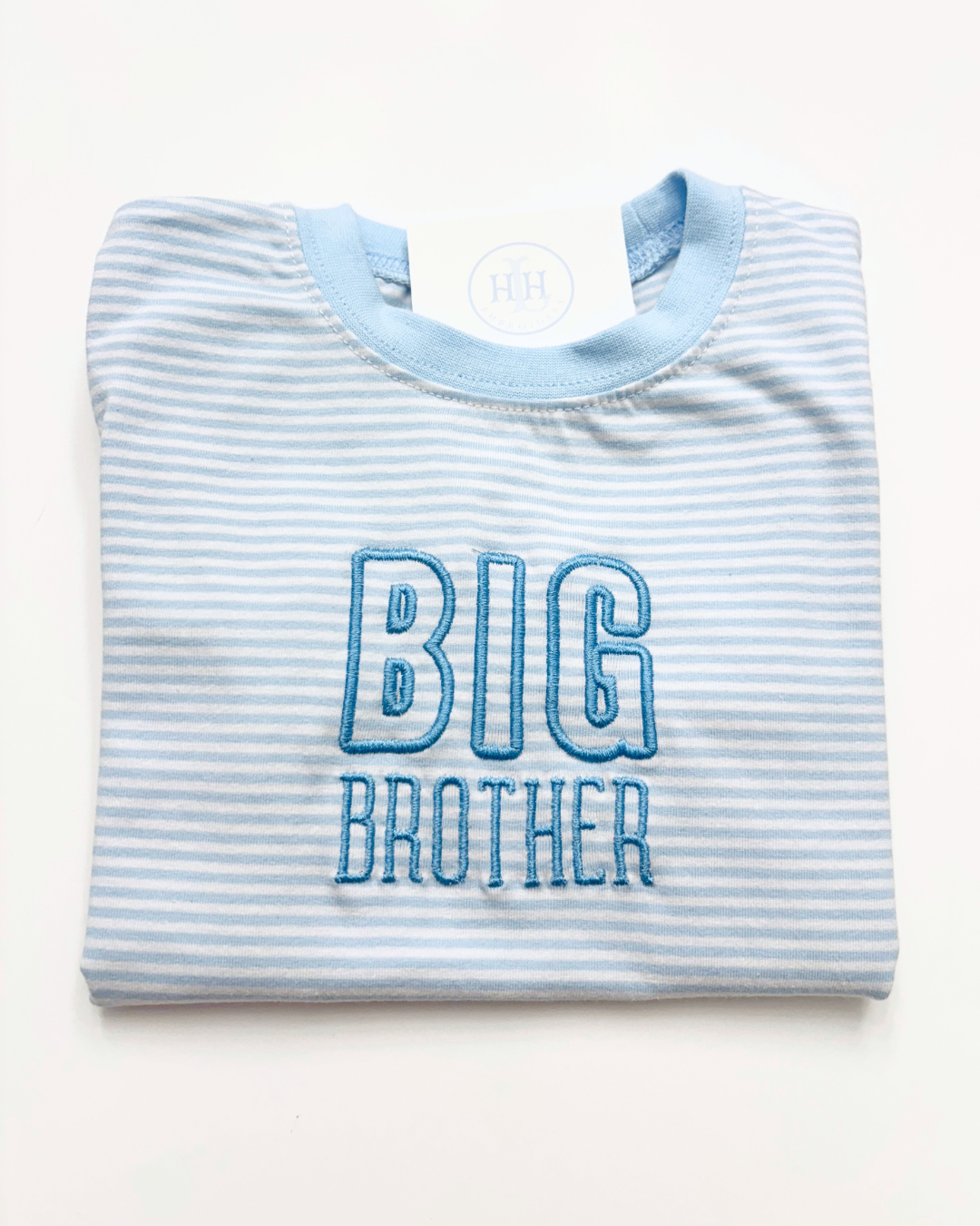 Ready to Ship- Long Sleeve Big Brother Striped Tee
