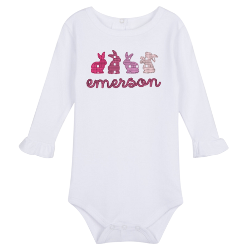 Easter Long Sleeve Ruffle Onesie