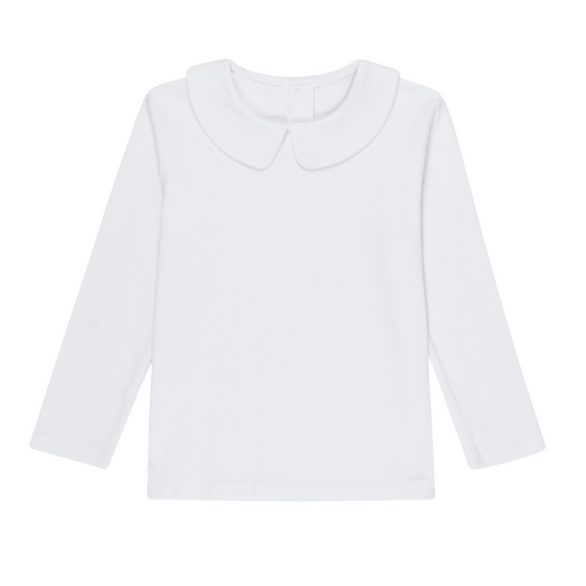 Long Sleeve Peter Pan Collar Shirt