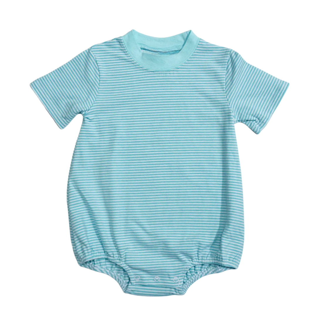 Knit Striped Short Sleeve Tshirt Bubble