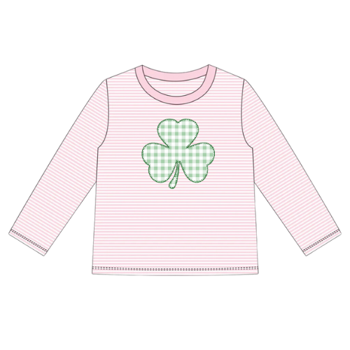 St. Patrick's Day Long Sleeve Striped Toddler Tee