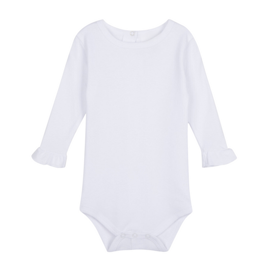 Ruffle Long Sleeve Onesie