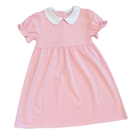 Knit Stripe Peter Pan Collar Dress