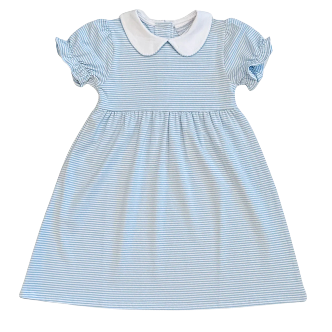 Knit Stripe Peter Pan Collar Dress
