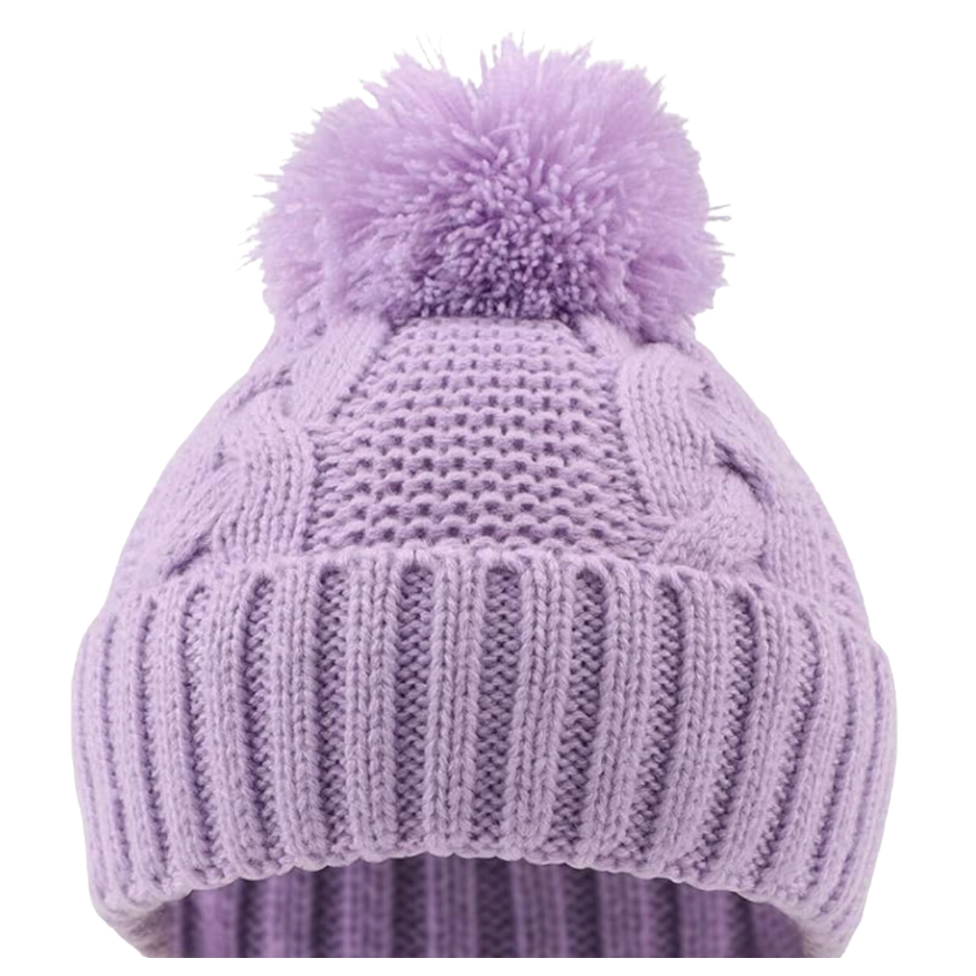 Cable Knit Pom Hat