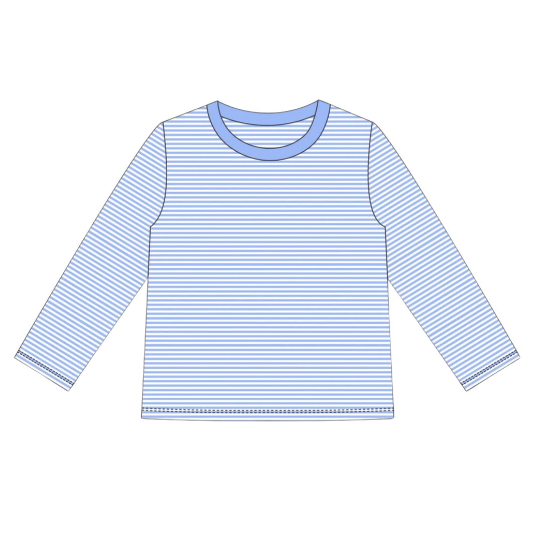 Long Sleeve Striped Toddler Tee