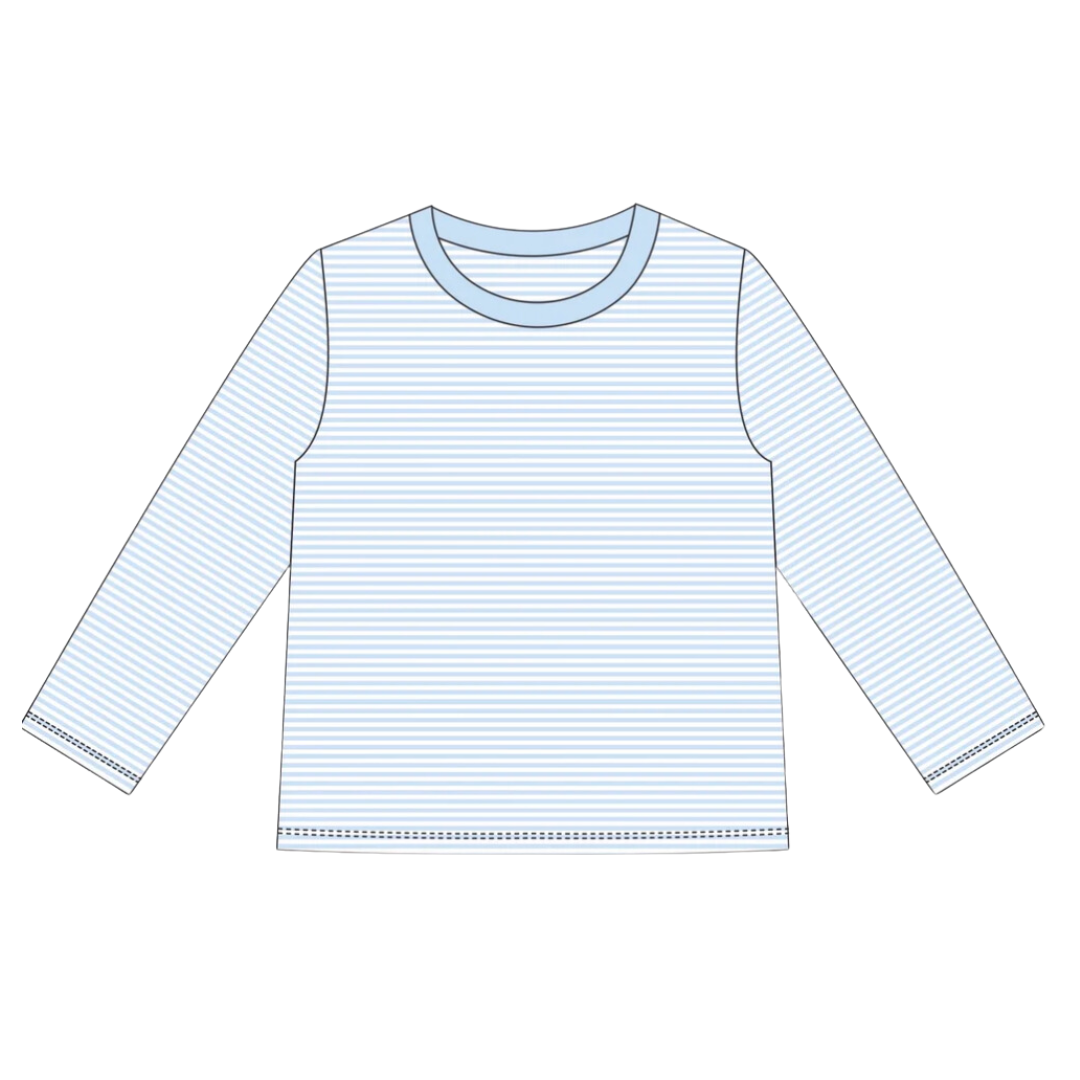 Long Sleeve Striped Toddler Tee