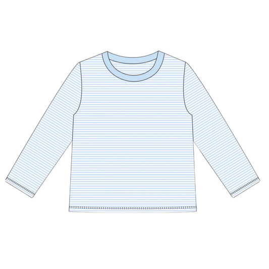 Long Sleeve Striped Toddler Tee