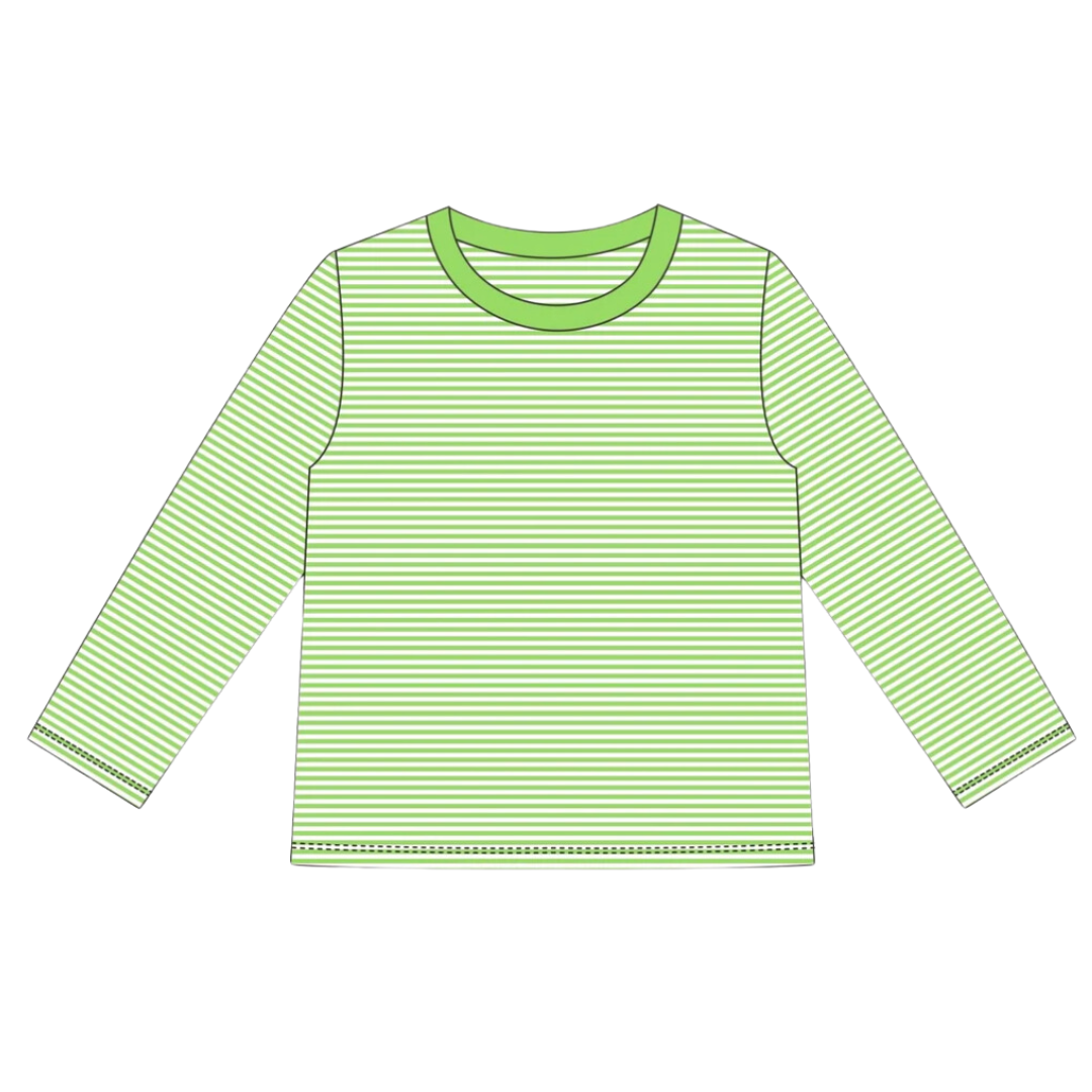 Long Sleeve Striped Toddler Tee