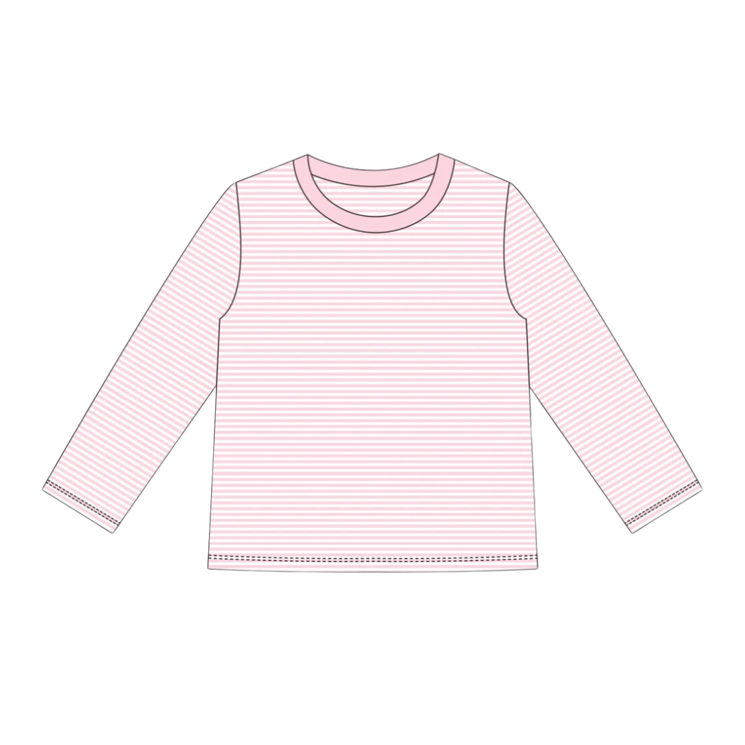 Long Sleeve Striped Toddler Tee