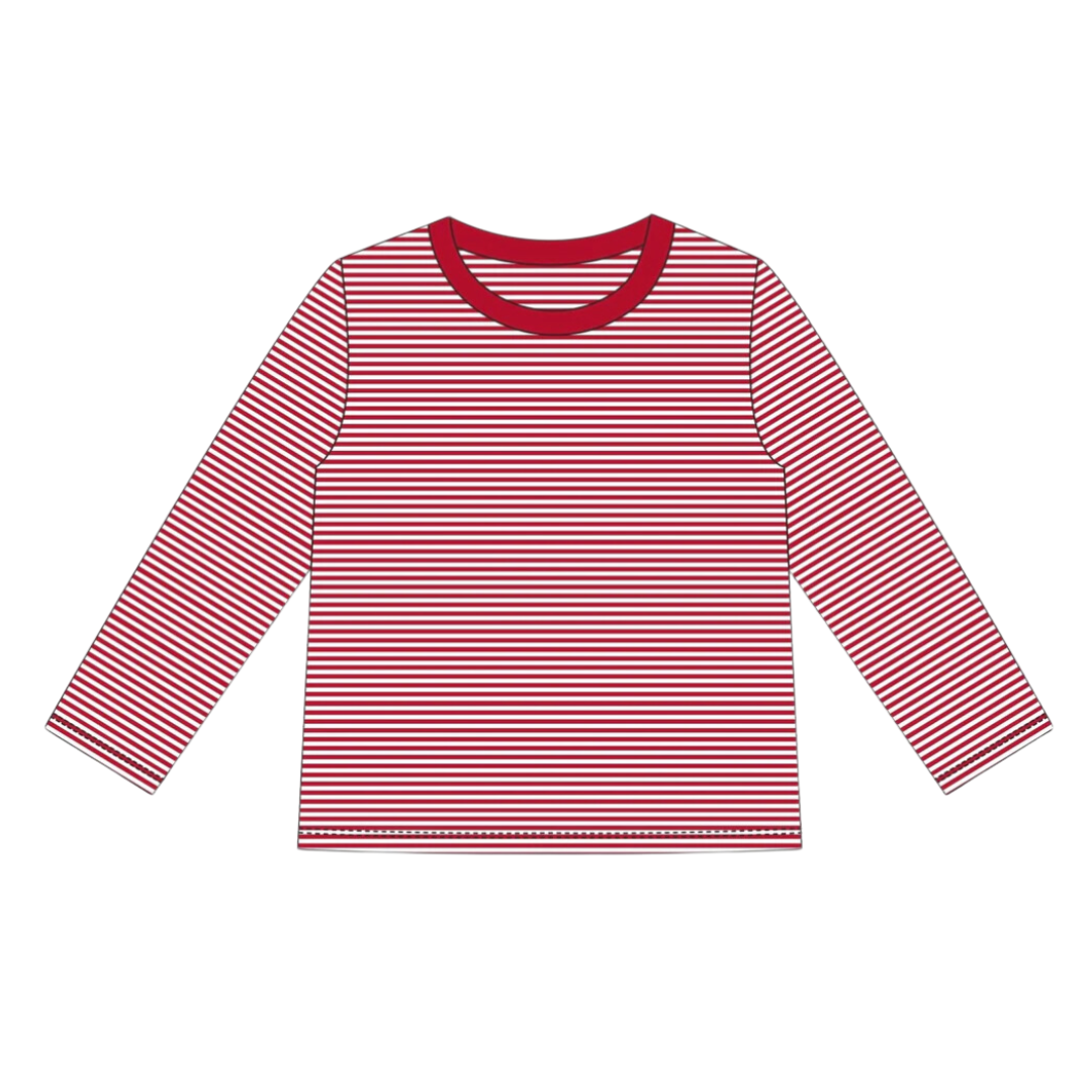 Long Sleeve Striped Toddler Tee