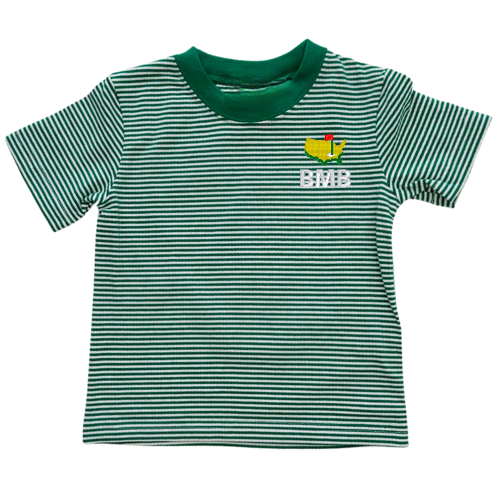 Golf Striped Short Sleeve Toddler Tee
