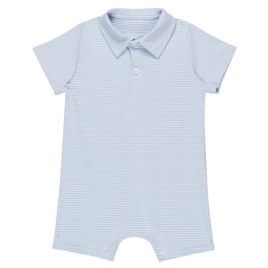 Short Sleeve Polo Romper