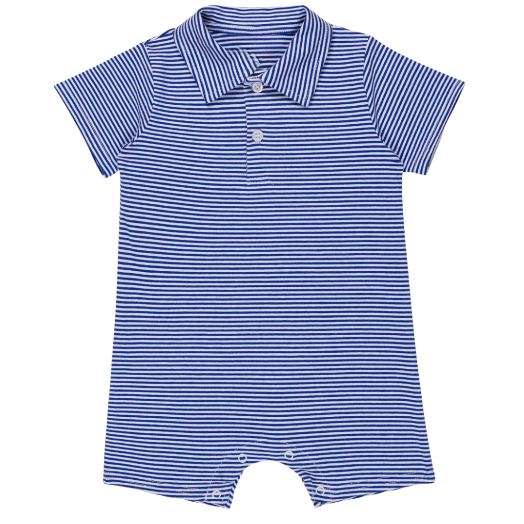 Short Sleeve Polo Romper
