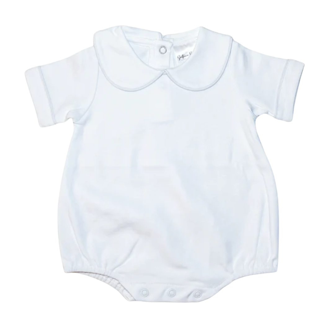 Easter Short Sleeve Piped Collar Bubble