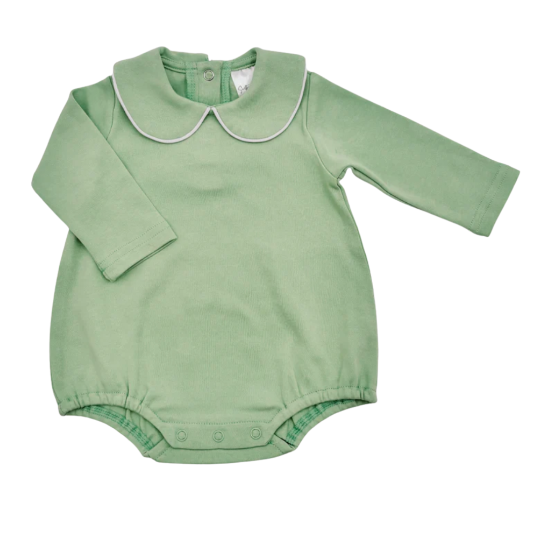 Long Sleeve Piped Collar Bubble
