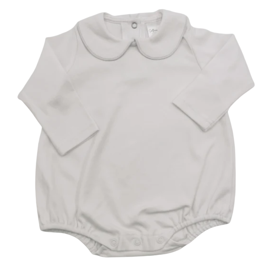 Long Sleeve Piped Collar Bubble
