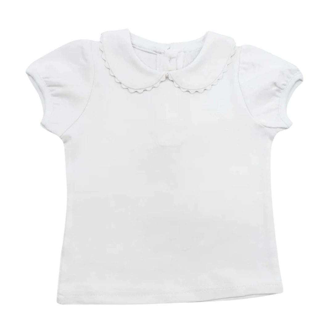 Short Sleeve Ric Rac Collar Shirt