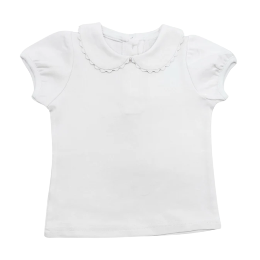 Short Sleeve Ric Rac Collar Shirt