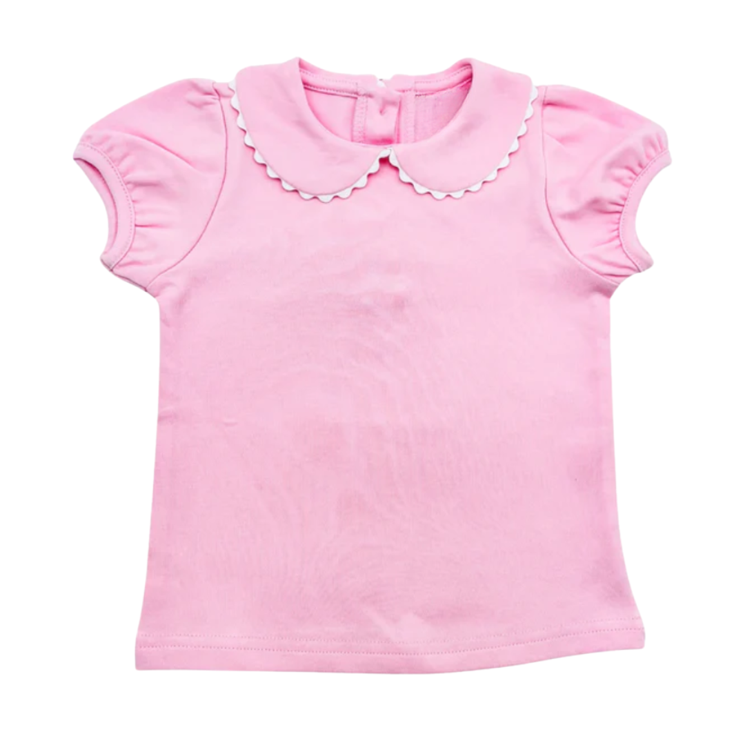 Short Sleeve Ric Rac Collar Shirt