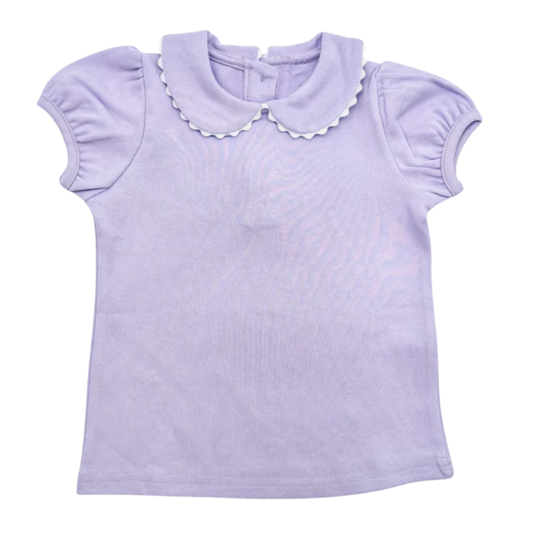 Short Sleeve Ric Rac Collar Shirt