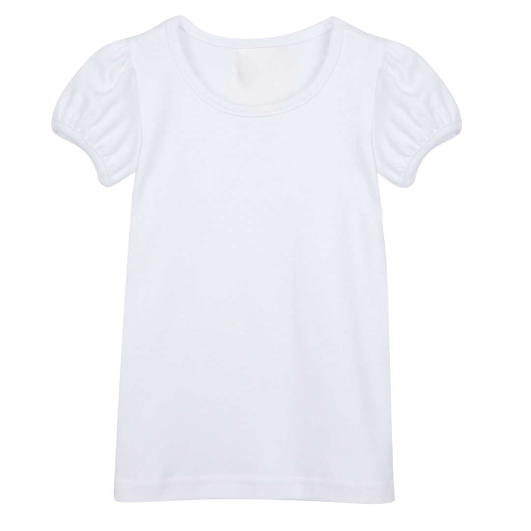 Short Sleeve Puff Sleeve Toddler Tee