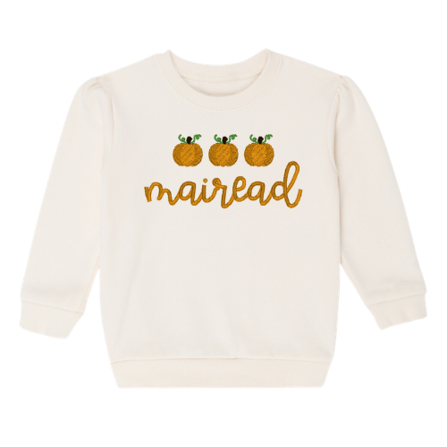 Fall Puff Sleeve Sweatshirt