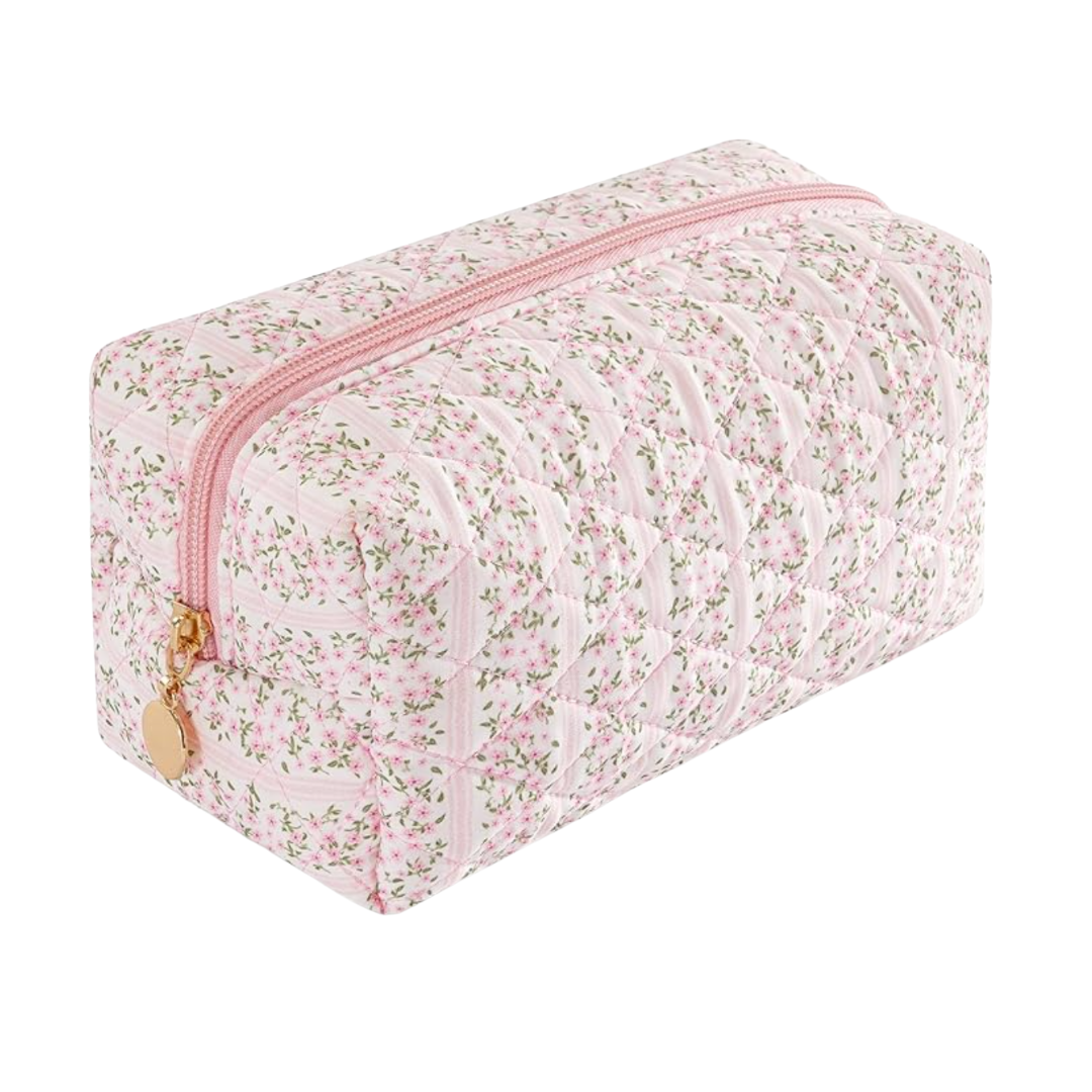 Quilted Cosmetic Pouch